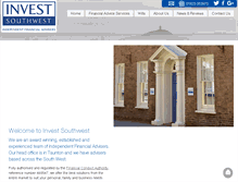 Tablet Screenshot of investsouthwest.co.uk